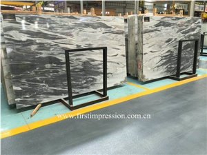 Grey Marble Slab/Impression Grey Marble Slab /Grey Marble Wall Tiles/Impression Grey Marble Bookmatch/Grey Marble Flooring Tiles