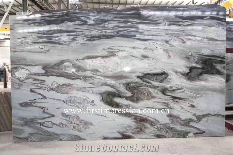 Grey Space Marble Slab /Impression Grey Marble Slab &Tiles /Grey Marble Wall Tiles/Impression Grey Marble Bookmatch/Dream Grey Marble Flooring Tiles