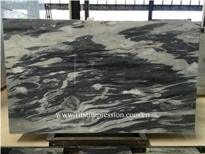Impression Grey Marble Slab /Grey Marble Flooring Tiles/Impression Grey Marble Bookmatch/Dream Grey Marble Flooring Tiles/Grey Space Marble Slab