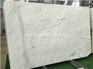 New Polished Italy White Marble/ Statuario White Marble/ Snowflake White/ Bianco Statuario Venato/ Arabescato Corchia Tile & Slab