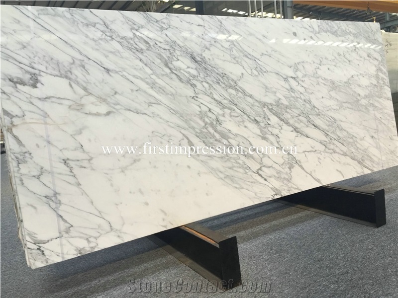 New Polished Statuario White Marble/ Snowflake White/ Bianco Statuario Venato/ Arabescato Corchia Tile & Slab/ Italy Wihte Marble Big Slabs