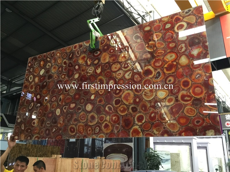 Red Agate Slabs/ Semiprecious Stone Slabs & Tiles/ Semi Precious Slabs/ Gemstone Slabs/ Colorful Agate Big Slabs and Tiles