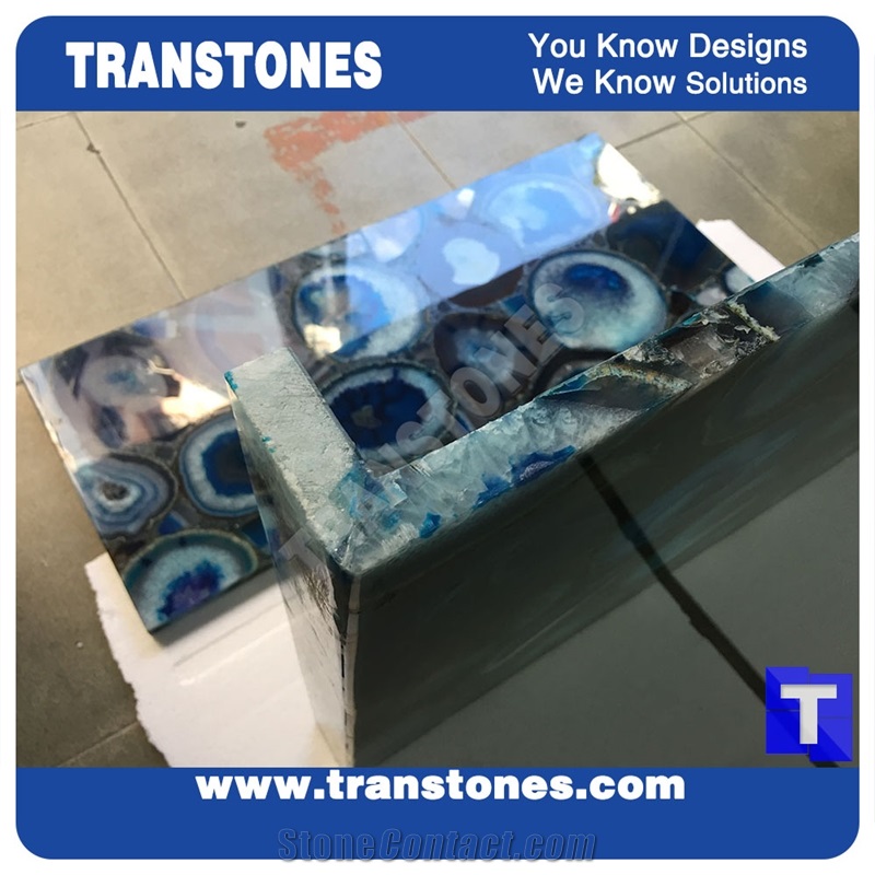 Semiprecious Stone Tiles Translucent Stone Panel