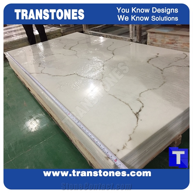 White Alabaster Artificial Onyx Sheet for Bar