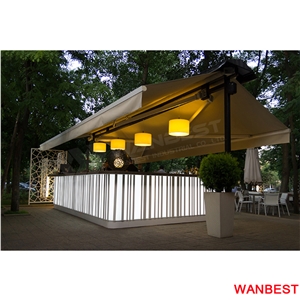 Artificial Stone Outdoor Event Led Lighting Restaurant Coffee Snack Pub Bar Counter