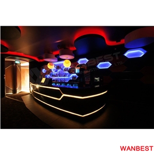 Customized Half Round Home Bar Counter Led Lighted Wine Drink Cafe Countertop