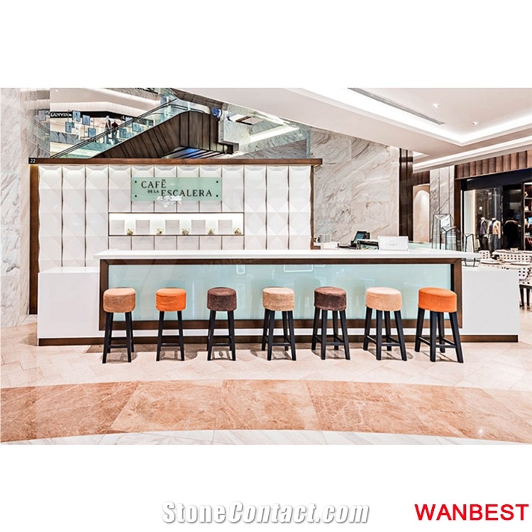 Good Quality Customized Artificial Marble Kitchen Buffet Bar Counter