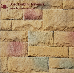 Interior and Exterior Wall Cladding Stacked Stone Block Veneer