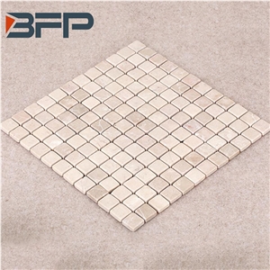 Hot Sell Natural Stone Beige Mosaic Tiles for Interior Bathroom and Floor