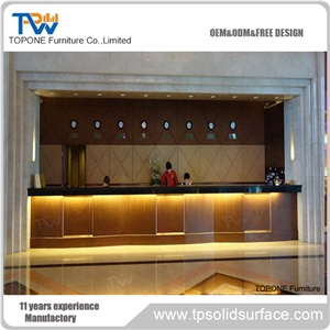 China Factory Supply Artificial Marble Stone Bar Counter Tops Wooden Bar Counter, Interior Stone Acrylic Solid Surface Bar Table Tops Wooden Bar Desk