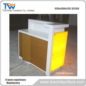Custom Design Artificial Stone Bar Countertops, Interior Stone Acrylic Solid Surface Bar Table Top Furniture Design Oem