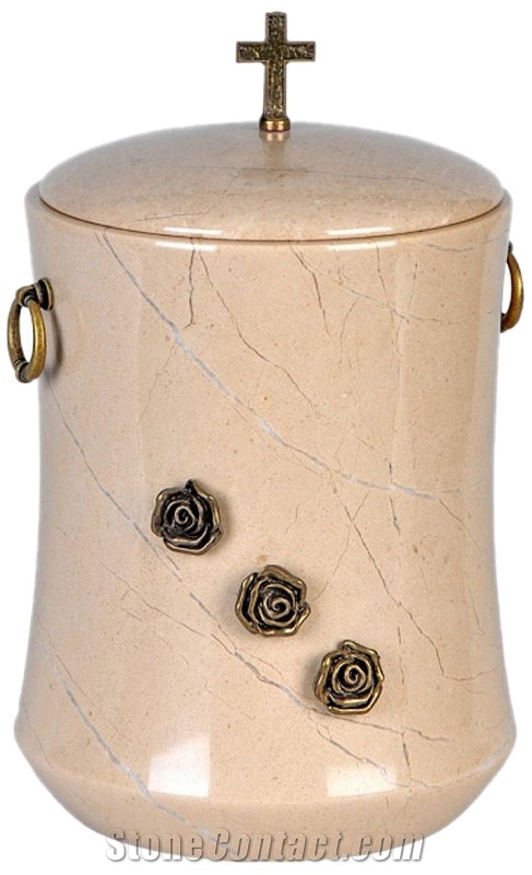 Verona Beige Marble Classy Cremation Urn