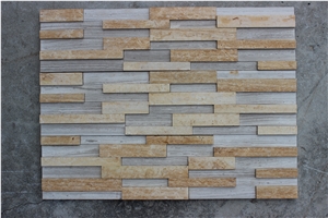 Marble Walling 3d Surface Panels Cultured Stone Split Face Stacked Stone