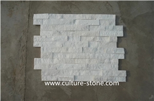 Puer White Quartzite Ledger Stone Wall Panels,White Color Ledgestone Veneer,White Ledgestone Decorative