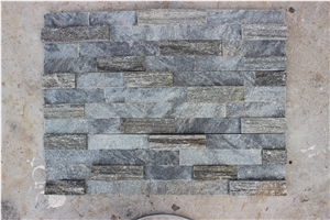 Quartzite Walling 3d Surface Panels Cultured Stone,Stakced Stone Wall Cladding