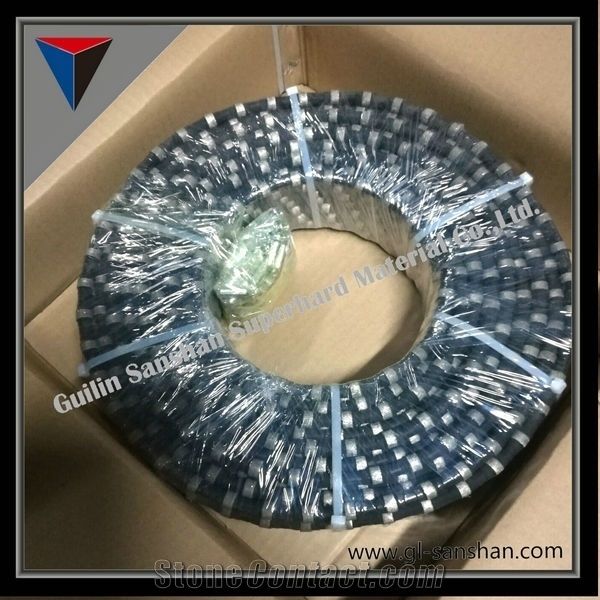 10.5~12mm Diamond Rubberized Wire for Granite Cutting or Quarrying Tools Needed to Cut Granite