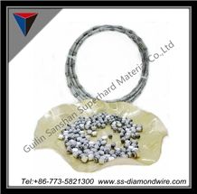 Diamond Plastic Wire Saw for Cutting Marble or Profiling Diamond Plastic Wire Saw to Quartz Slab Size