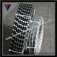 Guilin Sanshan Diamond Rubberized Wire Saw for Cutting Granite or Quarrying Diamond Cutting Wires