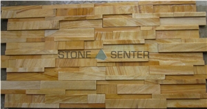 Teakwood Wall Panel, Teakwood Sandstone Cultured Stone,Ledge