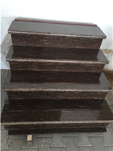 Silky Brown Granite Stairs