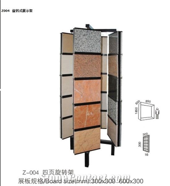 Brown Marble Pattern Brown Travertine Tiles Bathroom Design Thin Panels Metal Display Tile Sample Display Bag Display Rack Stand