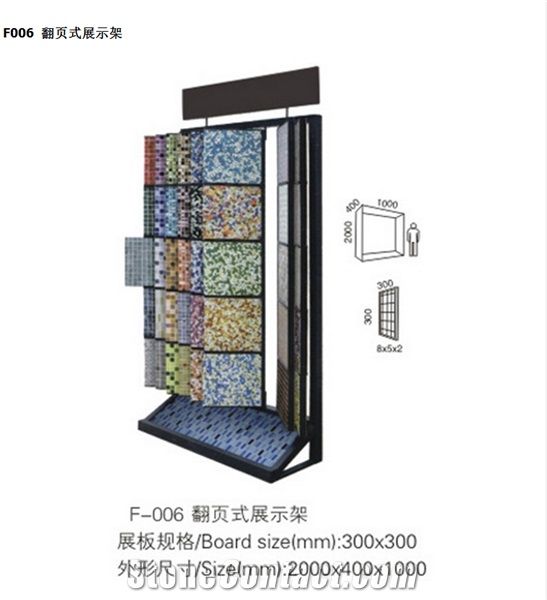 China Black Granite Quartz Limestone Decorations White Floor Covering Tile Display Panel Metal Display Tile Sample Display Bag Display Rack Stand