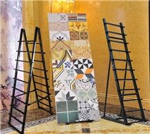 Double Sides&One Side Display Stand Stone Sample Display Racks Ceramic Tile Stand Marble Stands Onyx Display Racks Boards Granite Stands Xiamen China