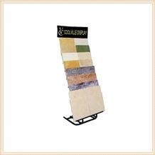 Metal Display Waterfall Stands for Loose Mosaic Tiles Showroom Stone Marble Ceramic from China