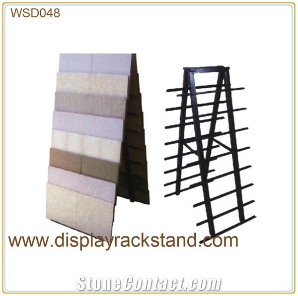 Metal Displays for Tile Marble Granite Slab Warehosue Racks Flooring Tower Quartz Displays Page Display Hardwood Stand A-Shaped Metal Stand