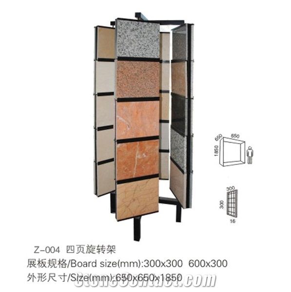 Metal Displays for Tile Marble Granite Slab Warehosue Storage Racks Flooring Tower Quartz Displays Page Displays for Hardwood Spinning Displays