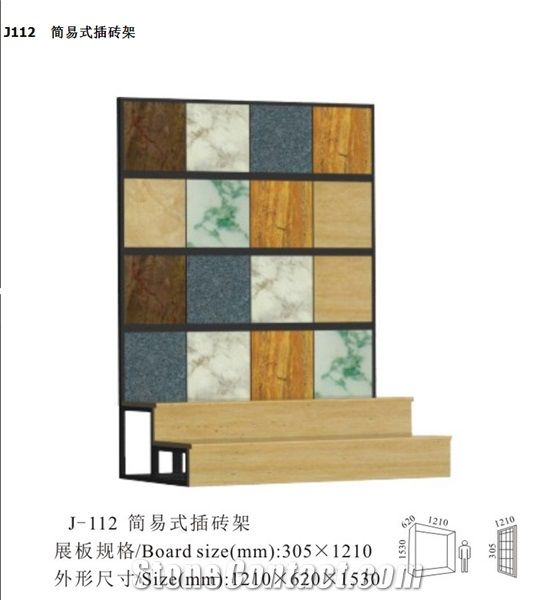 Travertine Floor Covering Grey Pavement White Jade Marble Tiles Pillars China Display Stand Rack Steel Onyx Display Rack Onyx Display Rack