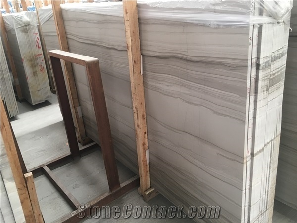 Wonderful Athens Grey Wood Marble Slabs Floor Tiles