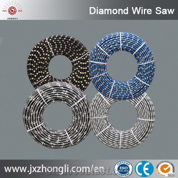 40 Beads / Meter Diamond Wire Saw Multi-Wire Saw for Block Cutting ,Cutting Reinforced Concrete
