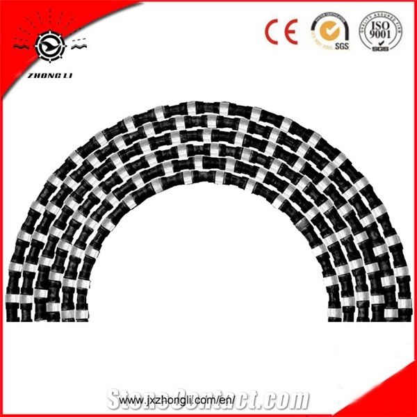 Dia 10.5mm, 11.0mm, 11.5mm, Sintered and Electroplated Diamond Wire Saw, Quarrying, Block Cutting, Profiling, for Granite, Marble, Sandstone,Lavastone