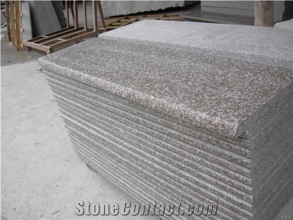 Best Quality China Peach Blossom Red Sesame Pink Building Stones Stairs Steps Deck Stair Stair Riser Steps Stair Treads Gofar