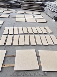 Best Quality Portugal Beige Limestone Tiles Slabs, Panel Cuts for Flooring Limestone Wall Tiles Opus Pattern French Pattern Gofar