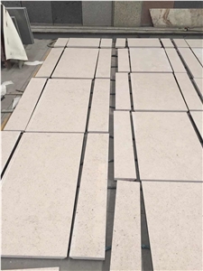 Best Quality Portugal Beige Limestone Tiles Slabs Panel Machine Cutting for Limestone Floor Covering, Wall Tiles Opus Pattern French Pattern Gofar