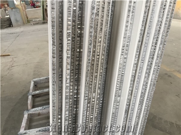 Bianco Calacatta White Marble Aluminium Honeycomb Stone Light Weight Thin Panels for Villa Building Wall Cladding Project- Gofar