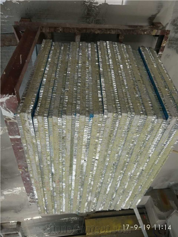 Bianco Carrara White Marble Aluminium Honeycomb Stone Light Weight Thin Panels for Interior Wall Cladding Project- Gofar