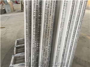 Bianco Carrara White Marble Aluminium Honeycomb Stone Light Weight Thin Panels for Villa Interior Wall Cladding Project- Gofar