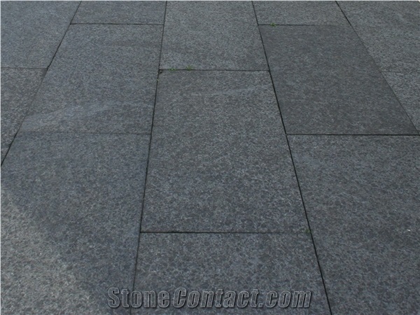 China Black Flamed Basalt Cube Stone Pavers Floor Panel,Garden Stepping Pavements Courtyard Road Pavers Pattern Gofar