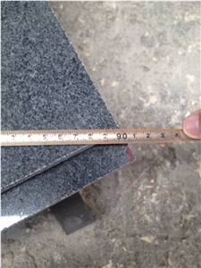 China G654 Grey Granite Flamed Tiles, China Impala Black Tile Cut to Size for Villa Granite Wall Covering Cladding Material Granite Floor Tiles