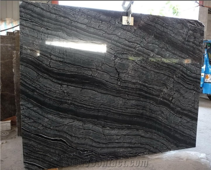 Discount Black Wooden Vein Marble Stairs,Floor Stepping Panel Interior Stone,Black Wood Grain Marble Staircase Marble Wall Covering Tiles