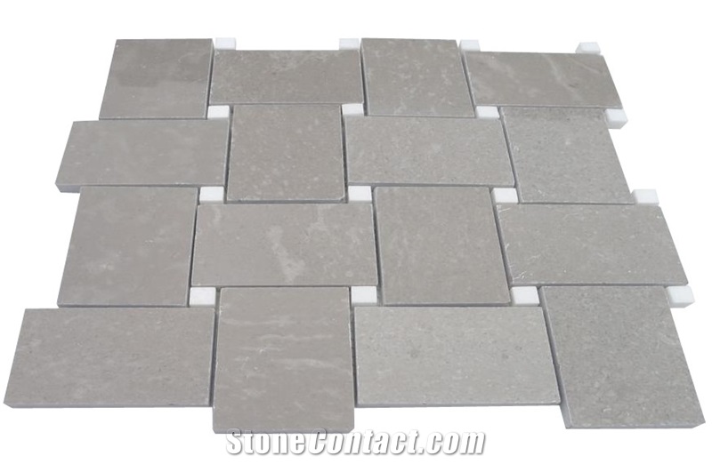 Discount Cinderella Grey Marble Brick Mosaic Panel China Grey Marble Cut for Marble Floor Covering Tiles Marble Bathroom Wall Covering Tiles