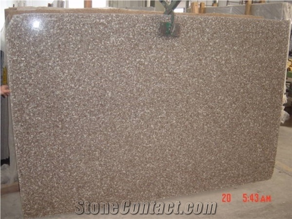 G648 Zhangpu Red Crystal Queen Rose Pink Sesame Granite Polished Slab Tile Customized Wall Cladding,Airport Floor Covering Pattern- Gofar