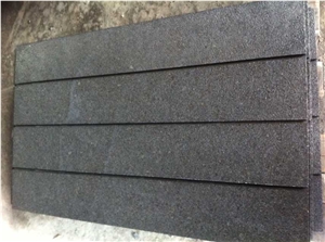 Grooved Black China Basalt Cube Stone Pavers Panel Cut for Garden Stepping Pavements Courtyard Road Pavers Floor Covering Gofar