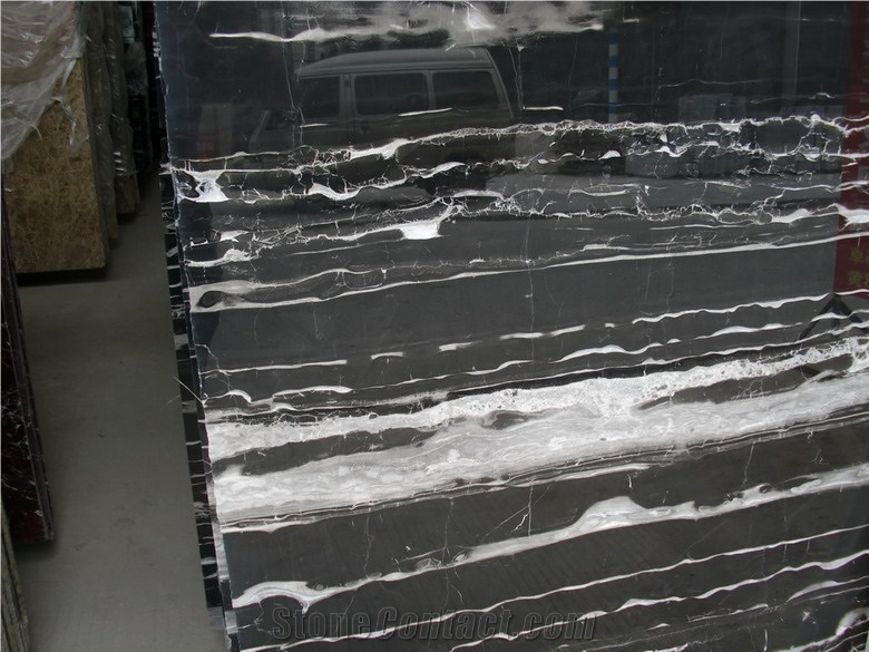 High Polished China Silver Dragon Marble,White Black Vein Marble,Tile Slabs for Marble Floor Covering Tiles Marble Skirting Gofar