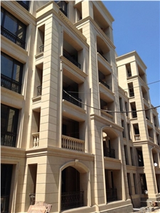 High Quality China Oman Beige Limestone Tiles Slabs Honed Panel for Villa Exterior Walling Cladding Pattern Gofar