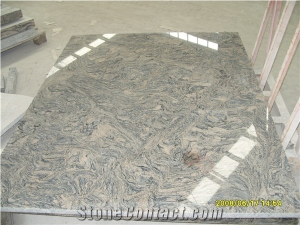 Polished China Juparana Grey Granite Bathroom Tops,China Gray Granite G261 Granite,China Juparana Granite Vanity Tops
