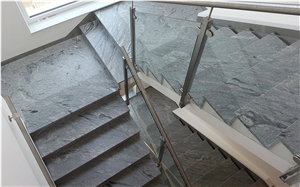 Polished China Viscont White Granite Stairs Steps Cut to Size,Viscon White Granite Staircase Floor Covering Granite Stair Riser Gofar